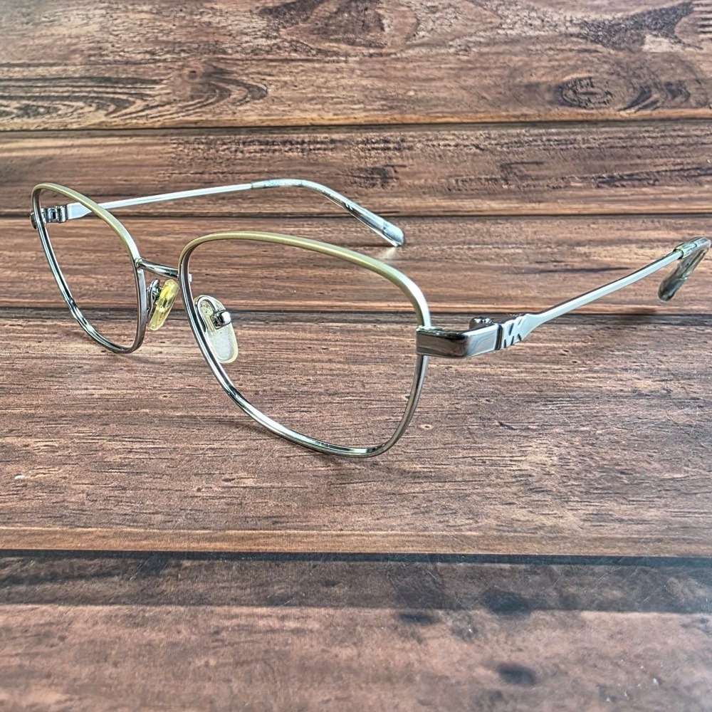 Michael Kors Key Largo MK3027 Silver Gold Metal‎ Cat Eye Eyeglasses 52-16-140